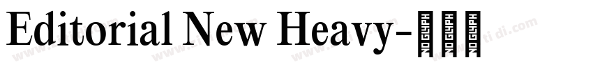 Editorial New Heavy字体转换